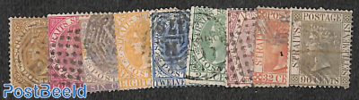 Straits Settlements, Queen Victoria 9v