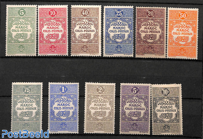 Parcel stamps 11v