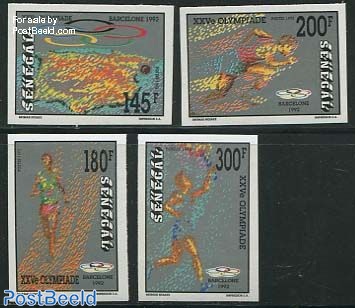 Olympic Games Barcelona 4v, imperforated
