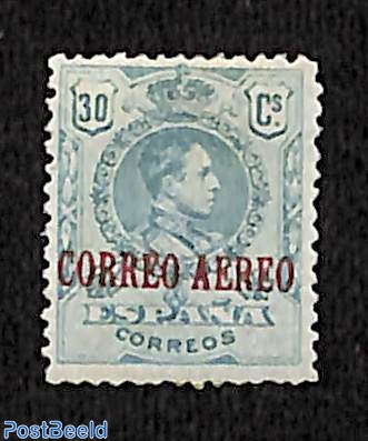 Non issued airmail stamp 30cs, signed