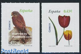Flora/Fauna (tulip, Kestrel) 2v s-a