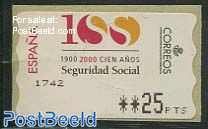Social insurance, Automat stamp (face value may vary)