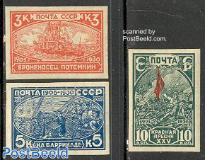 Revolution of 1905 3v imperforated