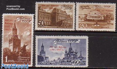 Moscow 800th anniversary 4v