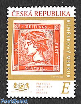 Red mercury stamp 1v