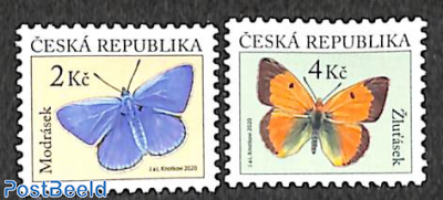 Definitives, butterflies 2v