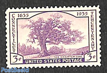 300 years Connecticut 1v, violet