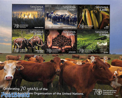 70 years FAO 6v m/s