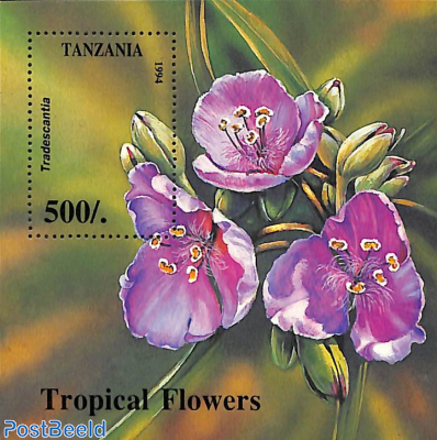 Tropical flowers s/s