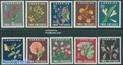 Definitives, flowers 10v