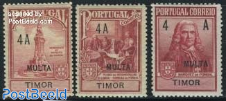 Pombal memorial postage due 3v