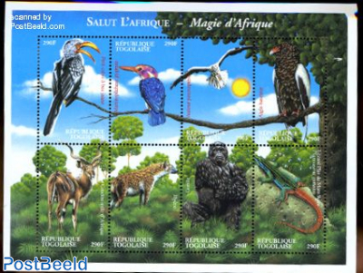 African fauna 8v m/s