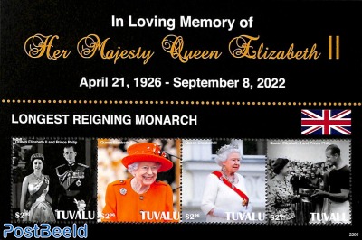 In loving memory of Queen Elizabeth II 4v m/s