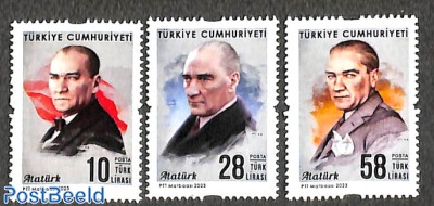 Definitives Ataturk 3v