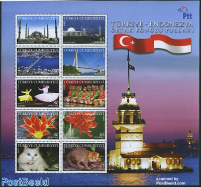Joint issue Indonesia 10v m/s