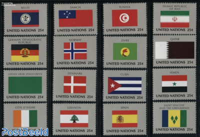 Stamps from United Nations, New York with the theme Flags -  Freestampcatalogue.com - The free online stampcatalogue with over 500.000  stamps listed.