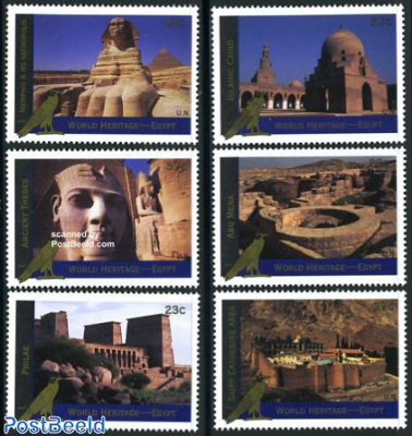World Heritage, Egypt 6v