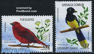 Mercosur, birds 2v
