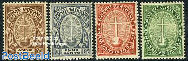 Vatican post stamps 1933, Sc A8, A9, Set of 5, MLH, A8-#30 used