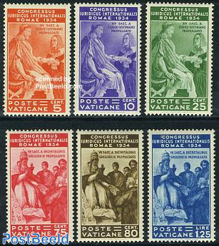 Vatican post stamps 1933, Sc A8, A9, Set of 5, MLH, A8-#30 used