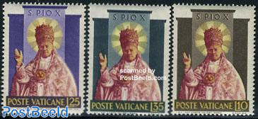 Pope Pius X 3v