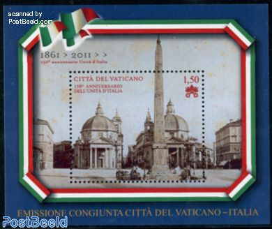 150 Years Italy, joint issue Italy s/s