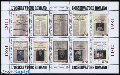 150 Years LOsservatore Romano 10v m/s