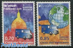 Europa, postal transport 2v