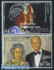 Elizabeth II Diamond wedding 2v [:]