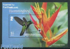 WWF, Antillean crested Hummingbird s/s