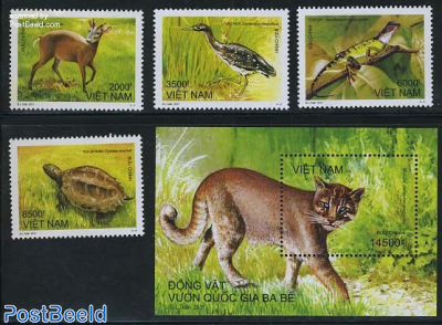 Animals from Ba Be national park 4v+s/s