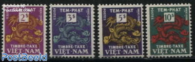 Postage due, dragons 4v