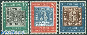 Stamp centenary 3v