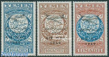 Airmail overprints 3v