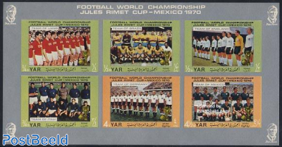 World Cup Football 6v imperforated m/s