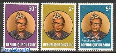 President Mobuto 3v