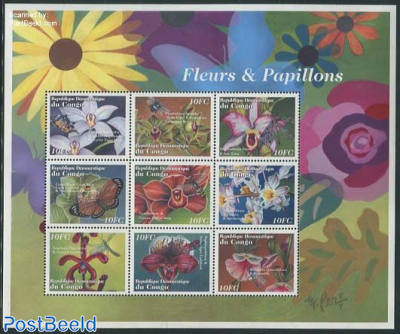 Buuterflies & flowers 9v m/s