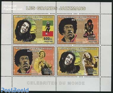 Bob Marley, Jimi Hendrix 4v m/s