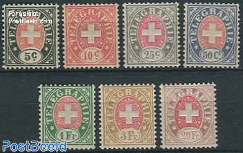 Telegraph stamps 7v