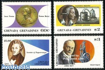Stamp 1987, Grenada Grenadines Inventions and discoveries 4v, 1987 ...