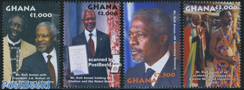 Stamp 02 Ghana Kofi Annan Nobel Prize 4v 02 Collecting Stamps Freestampcatalogue Com The Free Online Stampcatalogue With Over 500 000 Stamps Listed